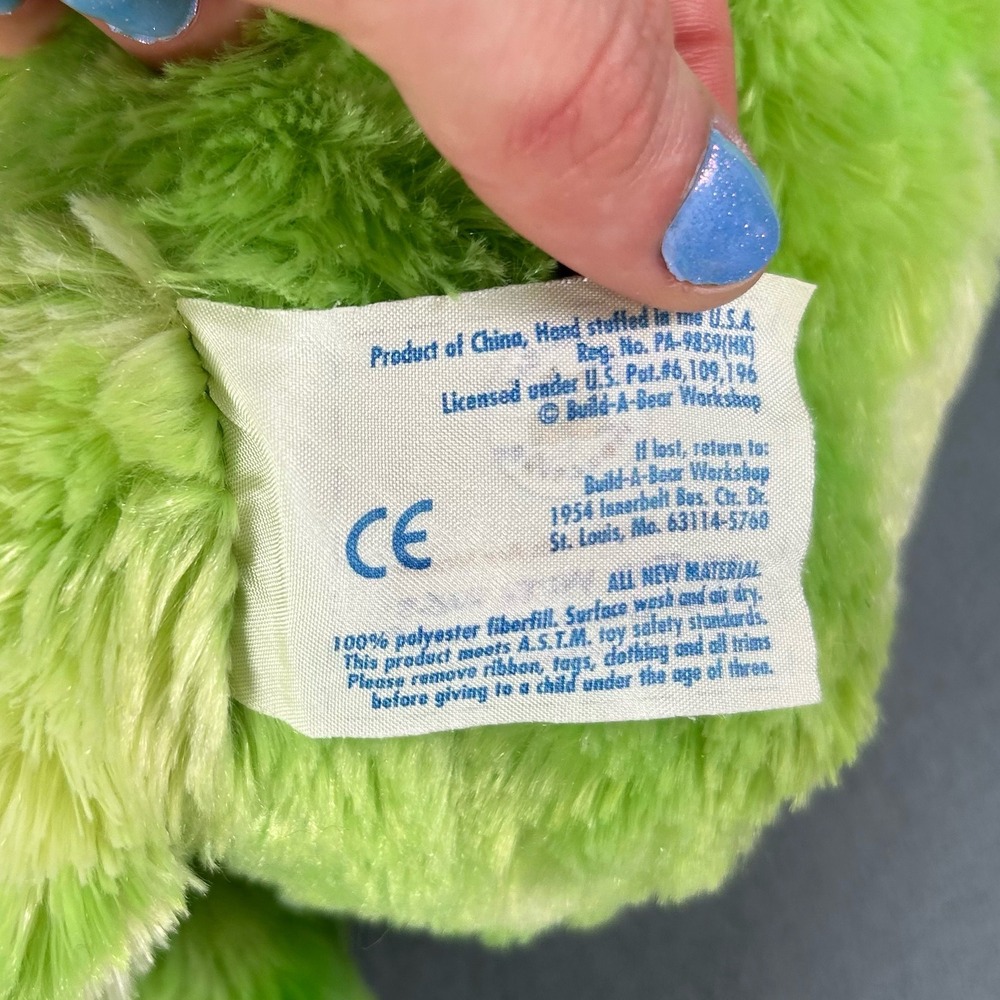Build-A-Bear St.Patrick's Day Shamrock Frog Green Plush Lucky Clover Collectible - Picture 6 of 7